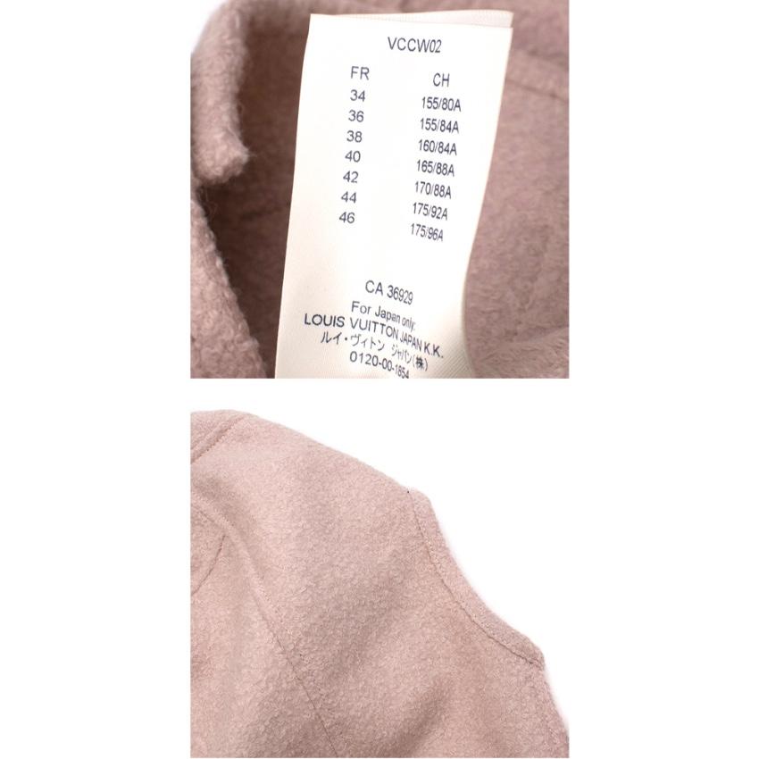 Louis Vuitton Light Pink Wool blend Skirt Suit - Size US 4 2