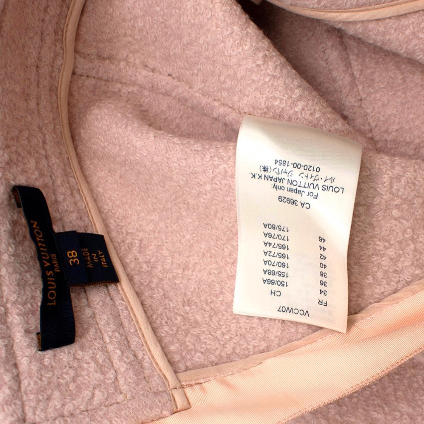 Louis Vuitton Light Pink Wool blend Skirt Suit - Size US 4 In Excellent Condition In London, GB