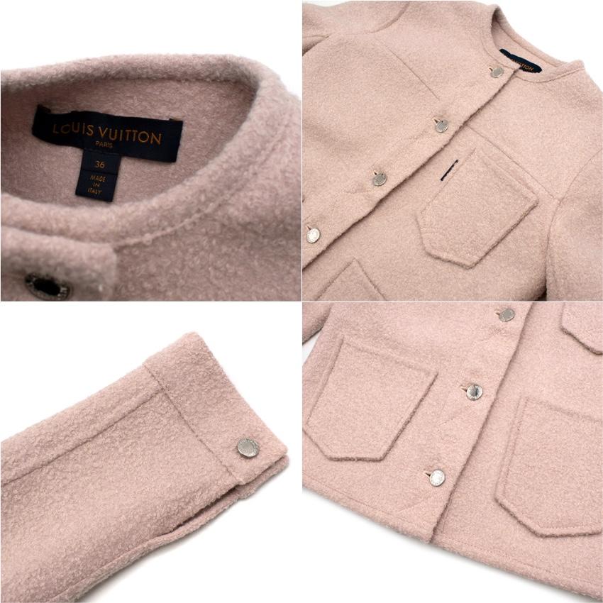 Louis Vuitton Light Pink Wool blend Skirt Suit - Size US 4 1