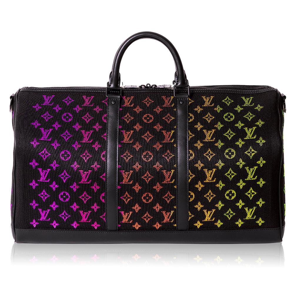 Making its debut on the Louis Vuitton Men's Fall/Winter 2019 runway, this masterful reimagination of Louis Vuitton's original travel bag can be controlled by a smartphone app. The bag lights up to display a luminescent version of the Maisons