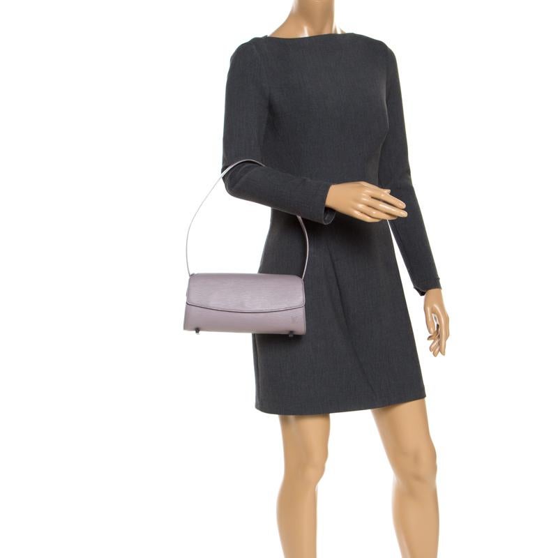 Gray Louis Vuitton Lilac Epi Leather Nocturne PM Bag
