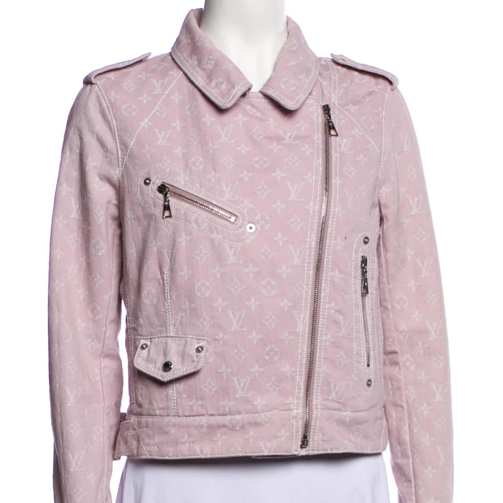 lilac biker jacket