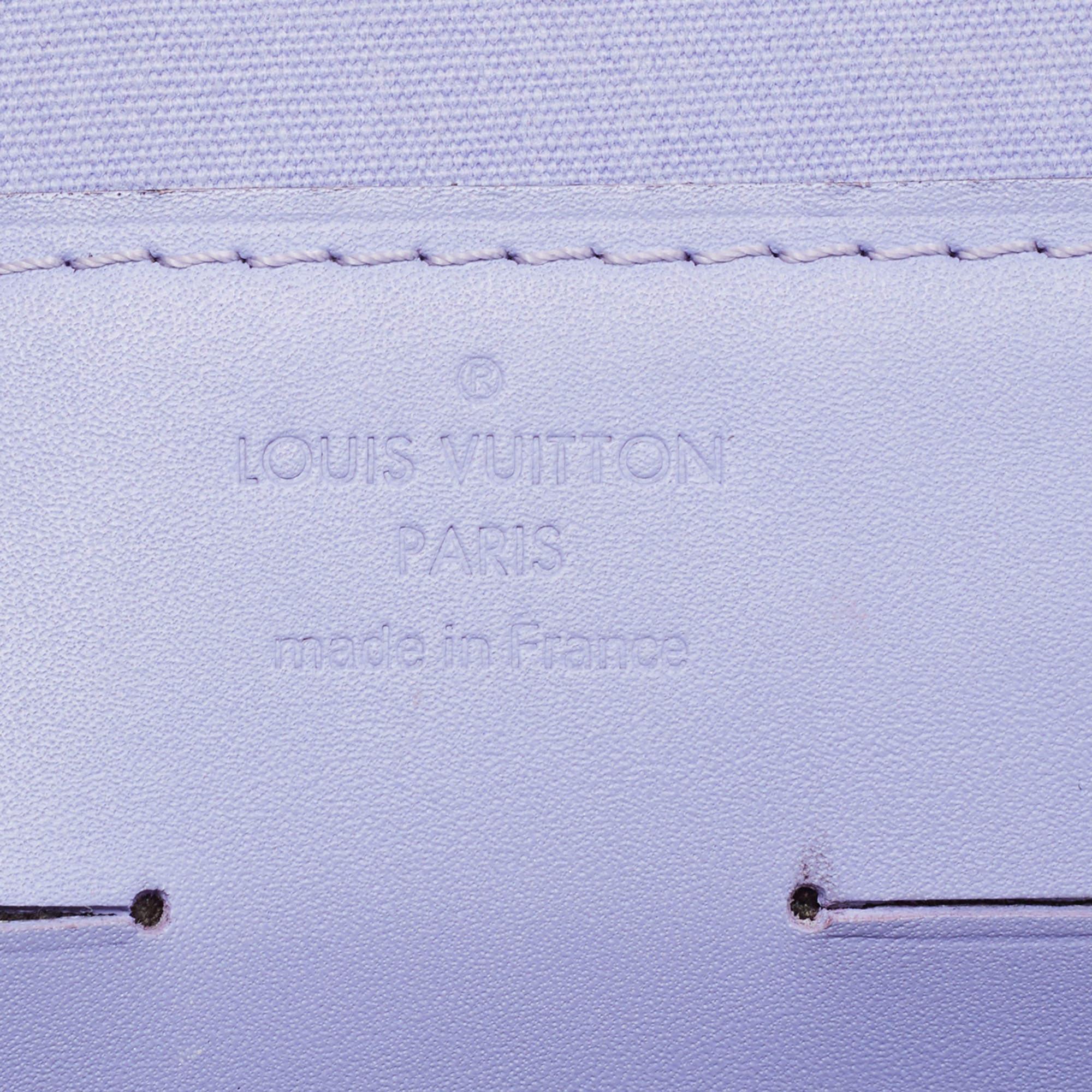 Louis Vuitton Lilac Monogram Vernis Ana Clutch Bag 7