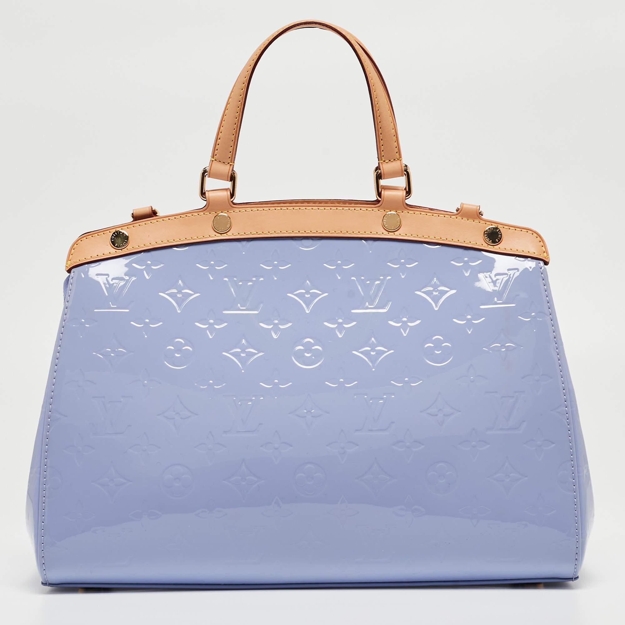 Violet Louis Vuitton - Sac Brea MM Lilas Monogram Vernis