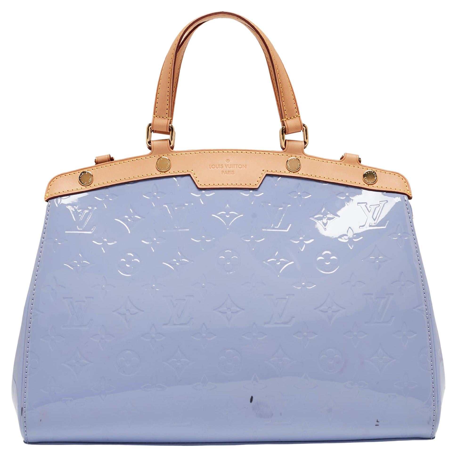 Louis Vuitton Lilac Monogram Vernis Brea MM Bag For Sale