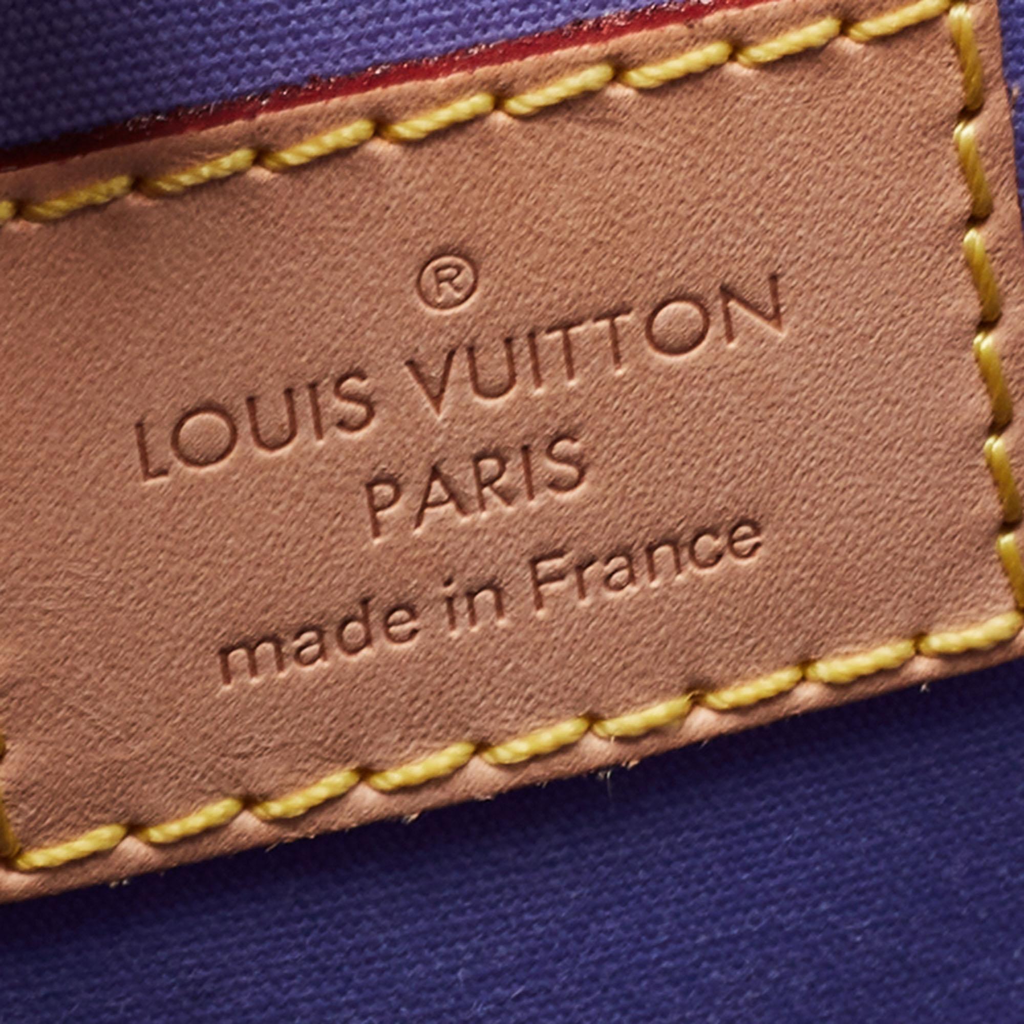 Louis Vuitton Lilac Monogram Vernis Leather Alma PM Bag 3