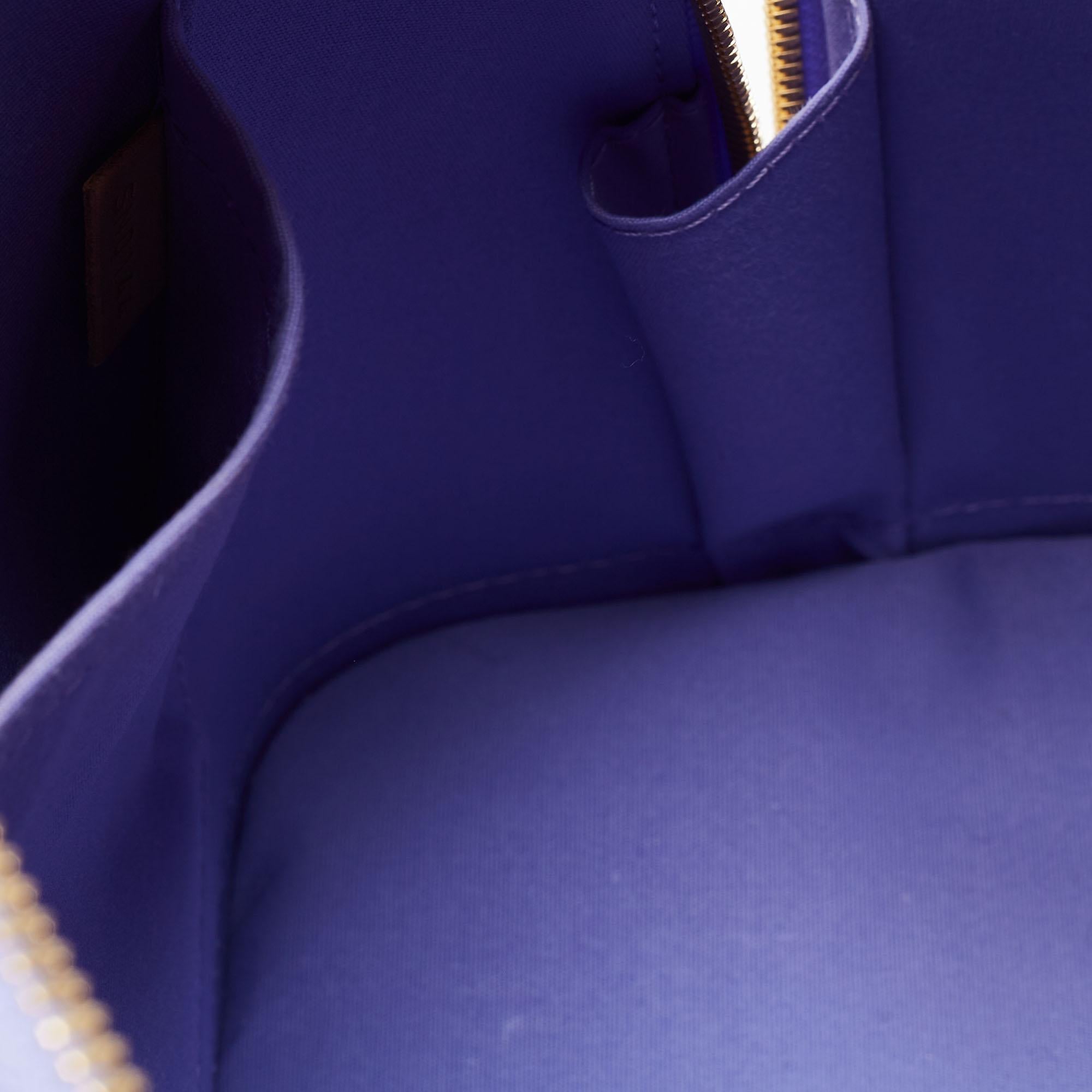 Louis Vuitton Lilac Monogram Vernis Leather Alma PM Bag 5