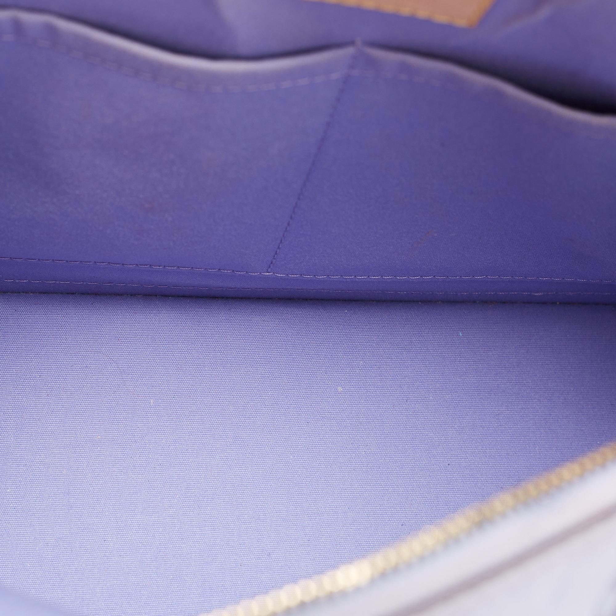 Louis Vuitton Lilac Monogram Vernis Leather Alma PM Bag 11
