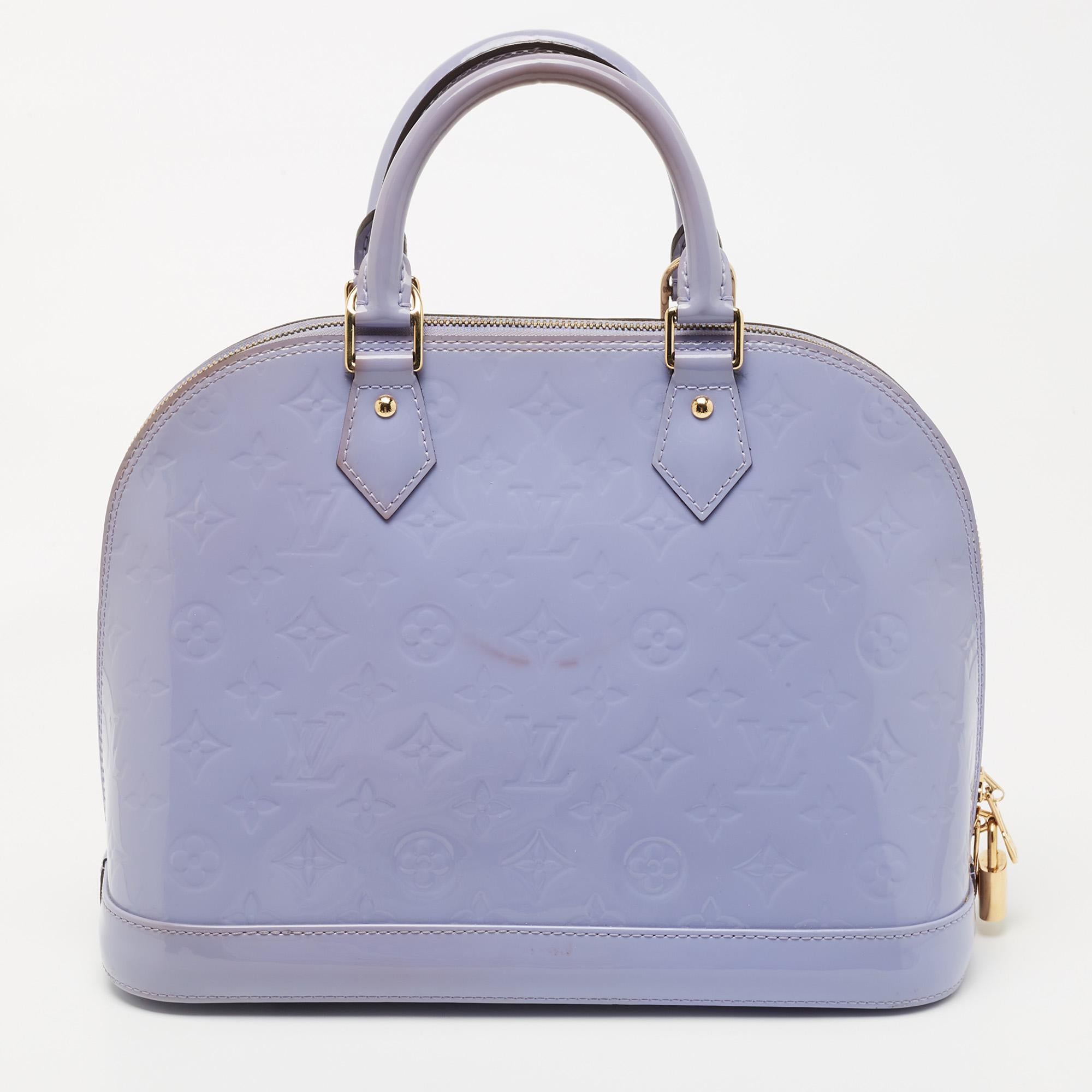 LOUIS VUITTON Lilac Epi Leather Honfleur Clutch Bag