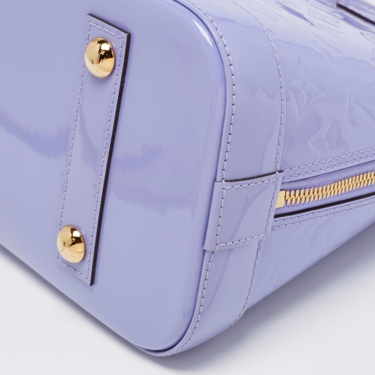 Purple Louis Vuitton Monogram Vernis Wilshire PM Handbag, AmaflightschoolShops Revival