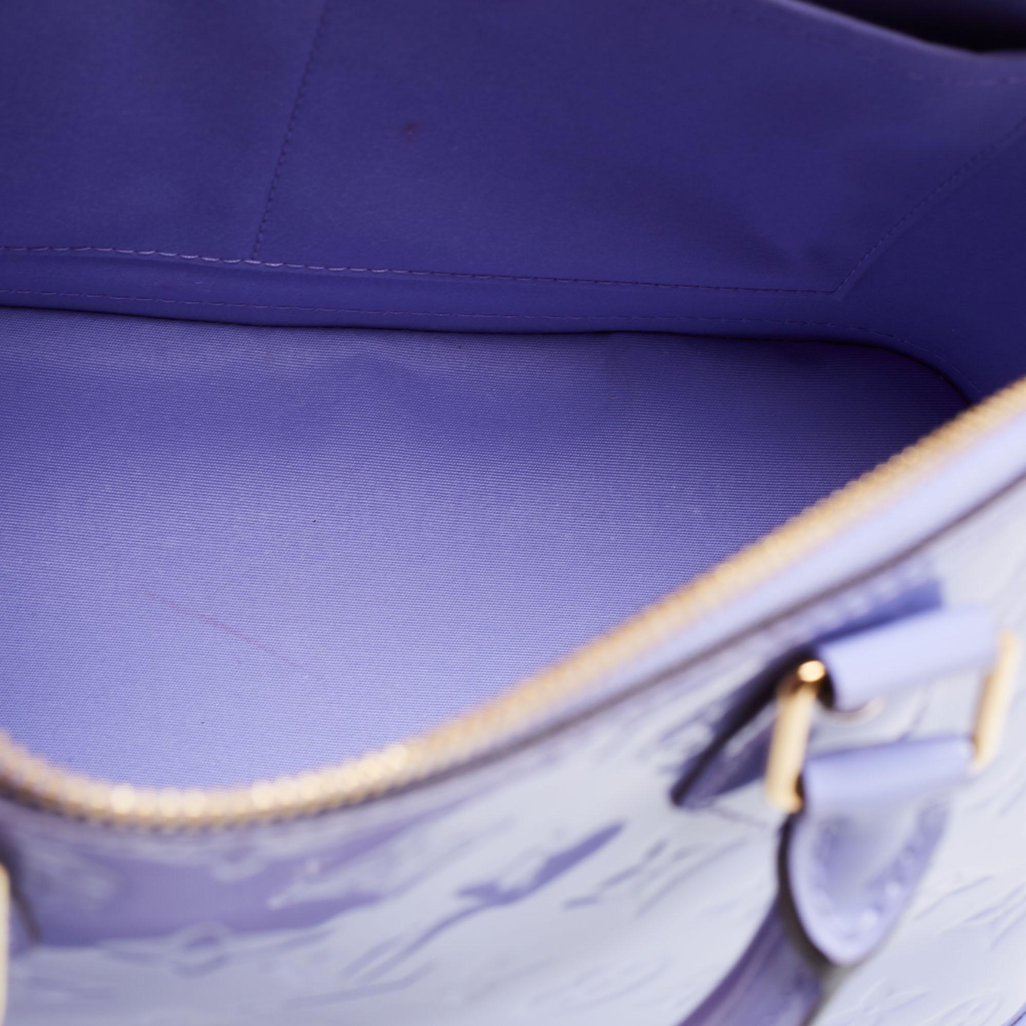 Louis Vuitton Lilac Monogram Vernis Leather Alma PM Bag 1