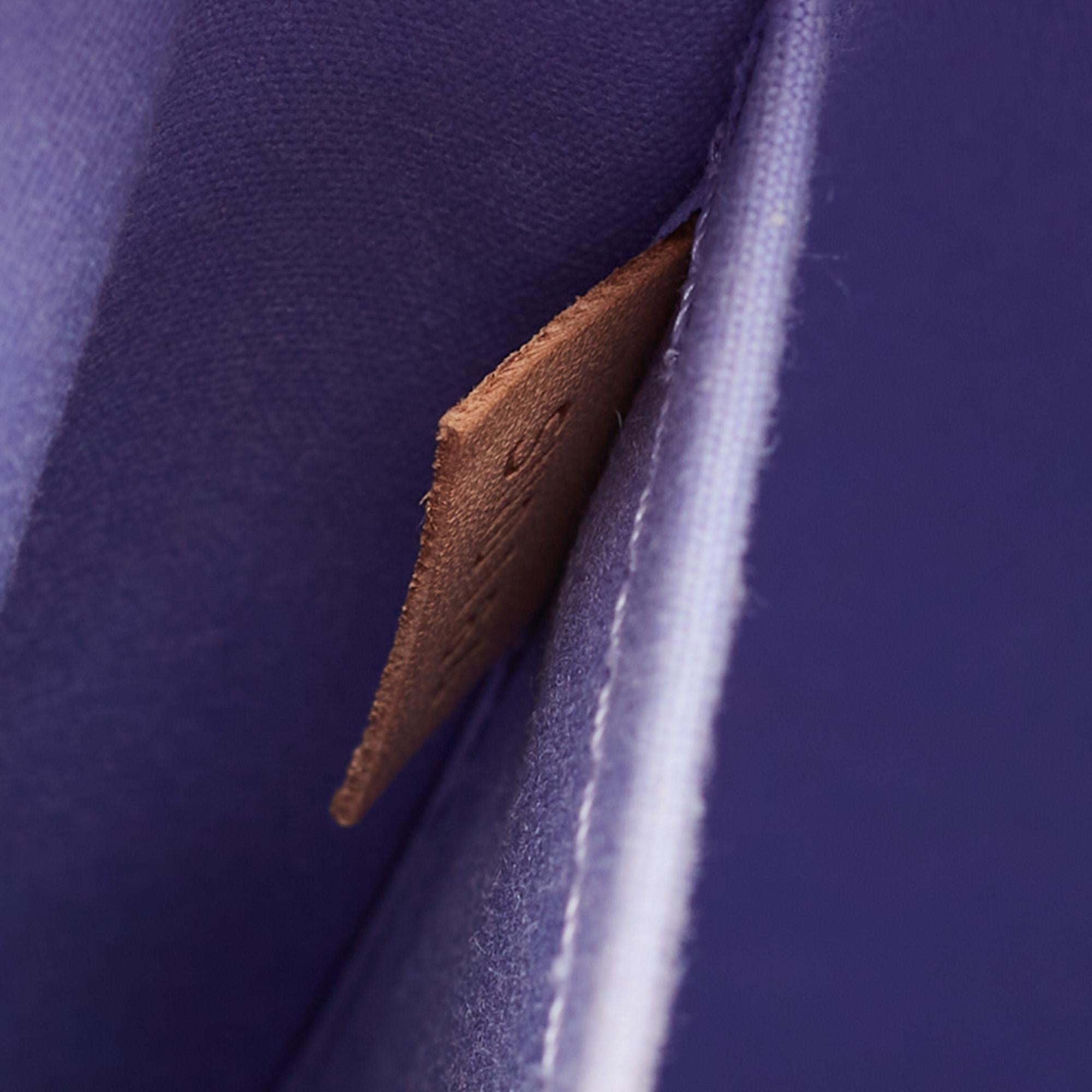 Louis Vuitton Lilac Monogram Vernis Leather Alma PM Bag 5
