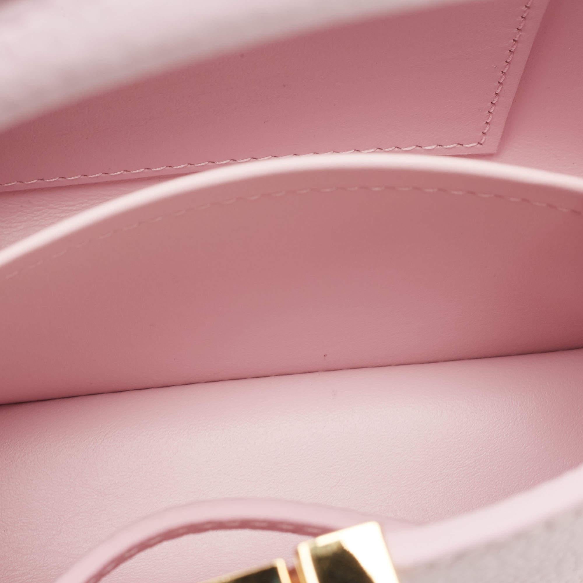 Louis Vuitton Lilac Mother Of Pearl Taurillon Leather Mini Capucines Bag 2