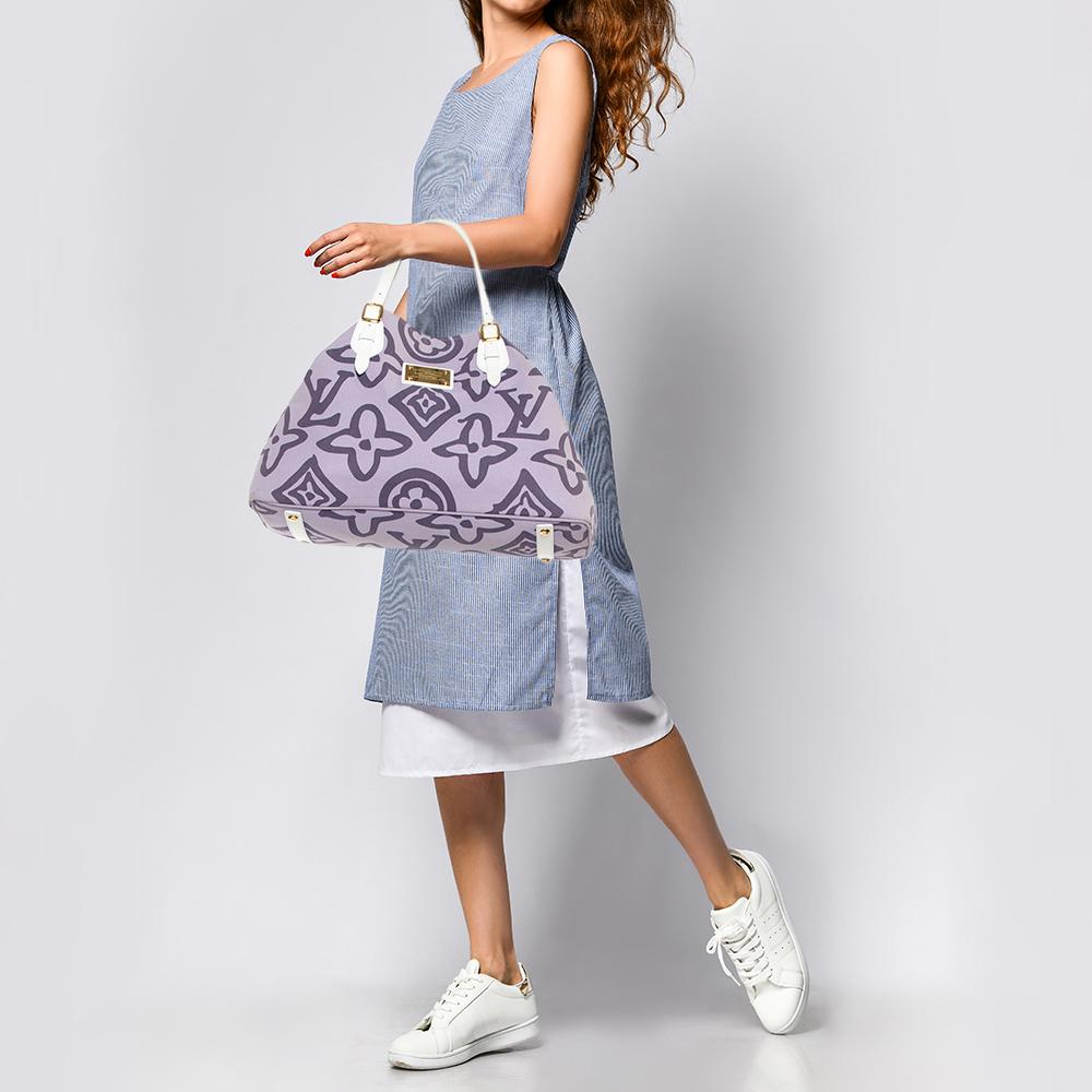 Gray Louis Vuitton Lilac Tahitienne Cabas Limited Edition GM Bag