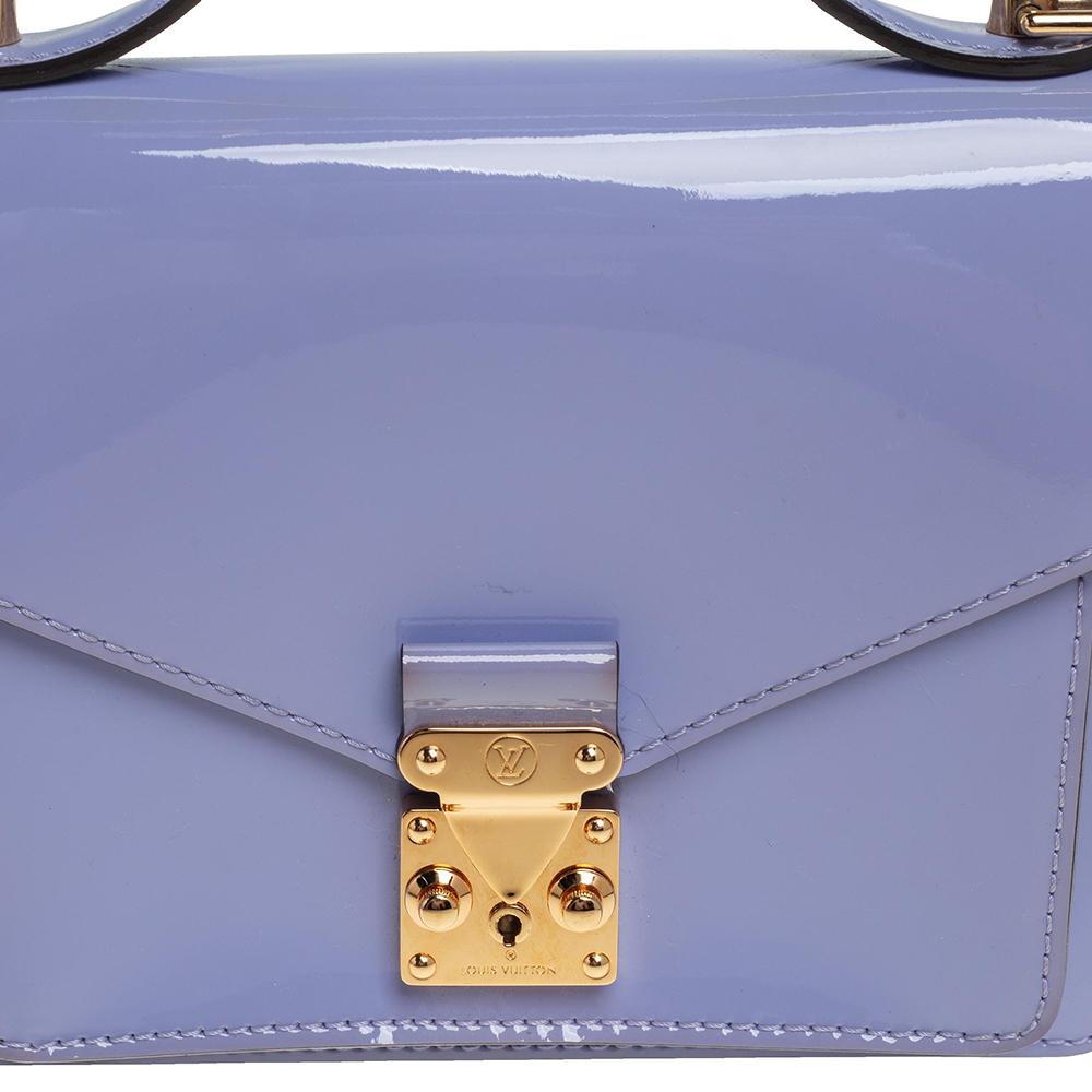Louis Vuitton Lilas Vernis Leather Monceau BB Bag 7