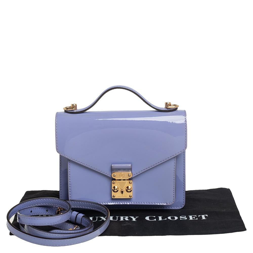 Louis Vuitton Lilas Vernis Leather Monceau BB Bag 1