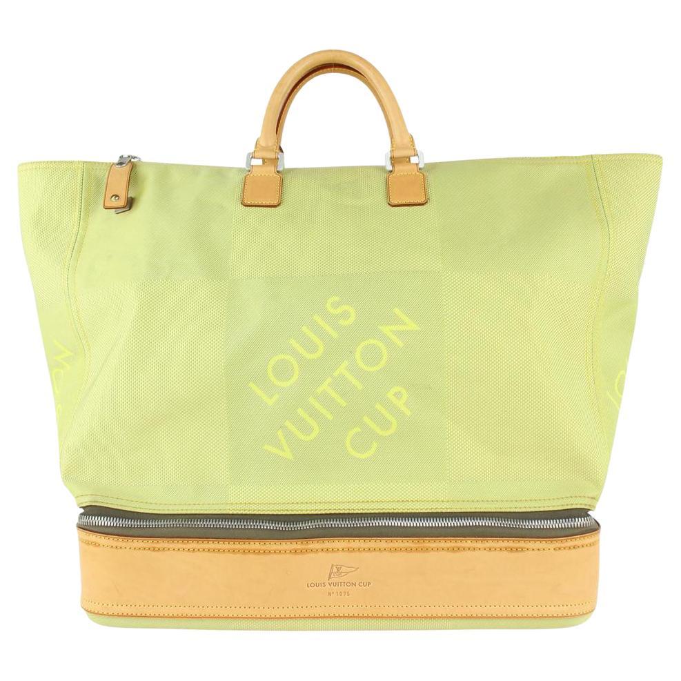 Louis Vuitton Lime Green Damier Geant Southern Cross Sac Sport 1018lv8 For Sale