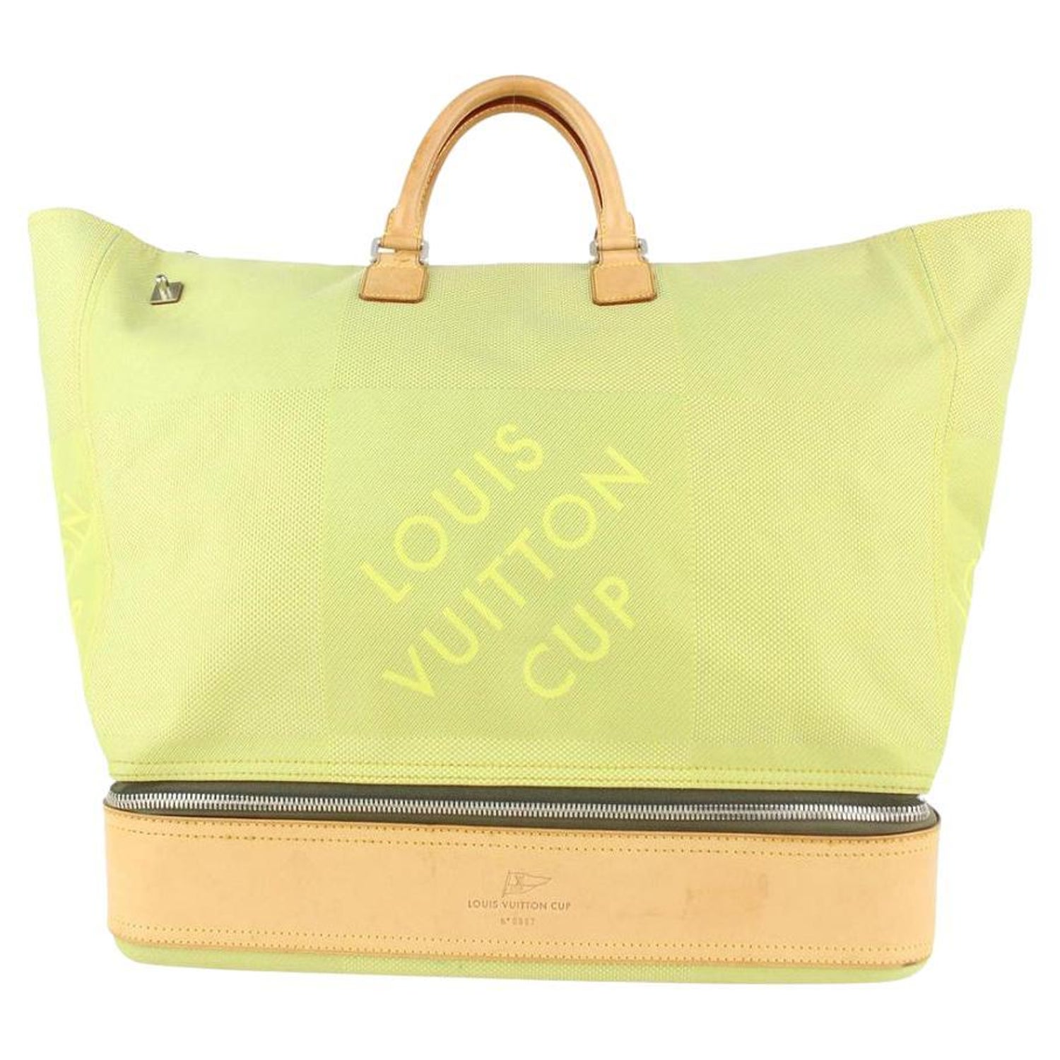 Louis Vuitton Lime Green Damier Geant Southern Cross Sac Sport Tote Bag  913lv10 For Sale at 1stDibs | louis vuitton lime green bag, lime green lv  bag