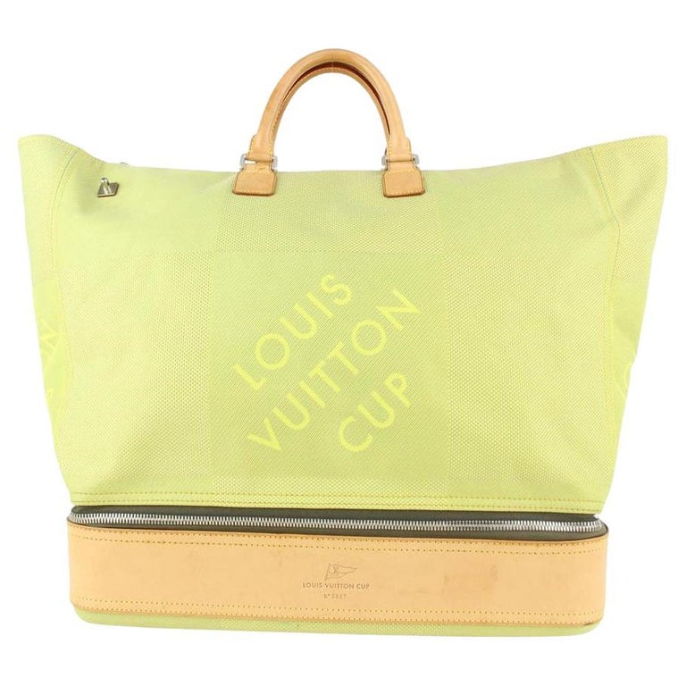 Louis Vuitton Lime Green Damier Geant Southern Cross Sac Sport Tote Bag  913lv10 For Sale at 1stDibs