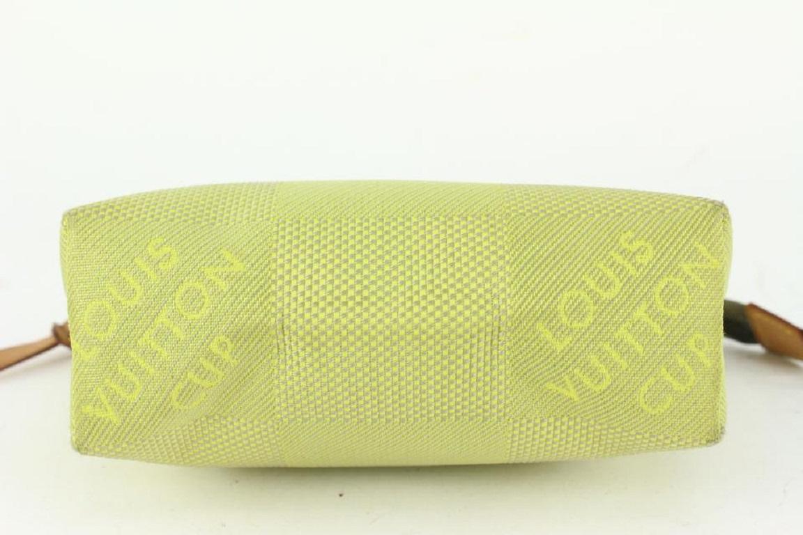 Louis Vuitton Lime Green Damier Geant Volunteer Pouch Pochette Accessoires For Sale 4