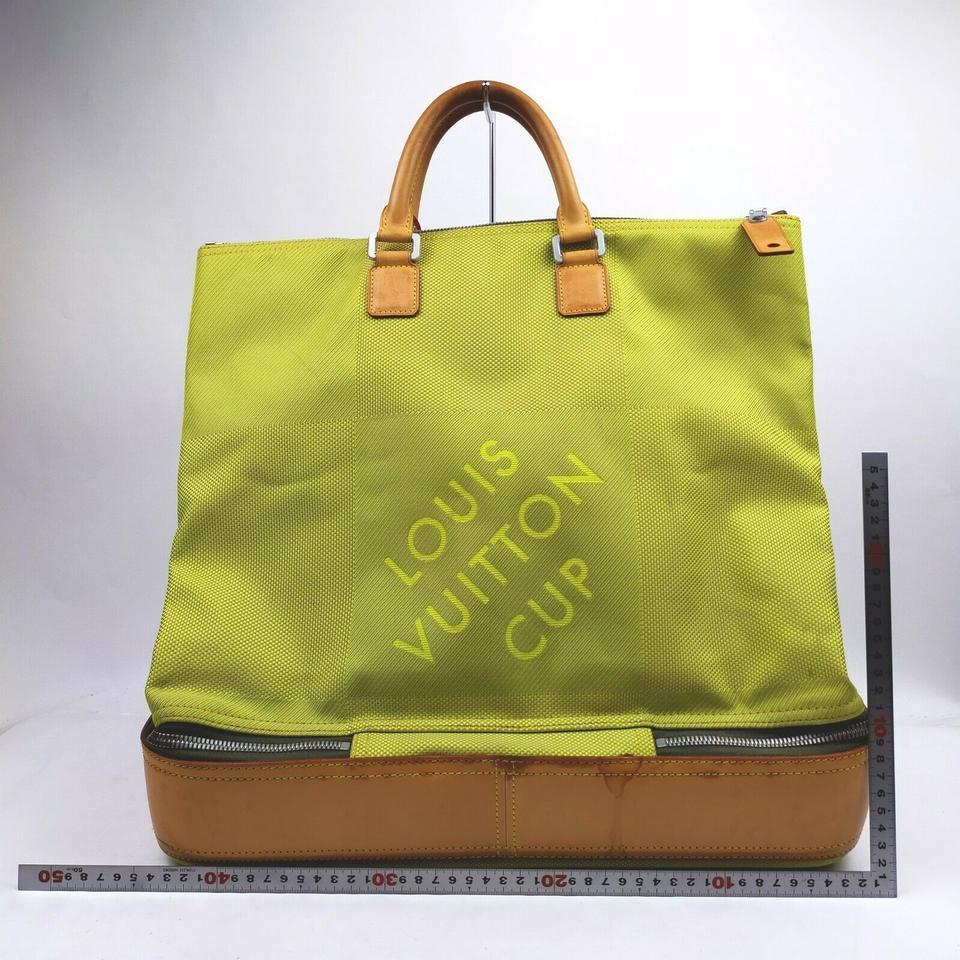 Women's Louis Vuitton Lime Green Geant Sac Sport Duffle Luggage Bag 23LV713