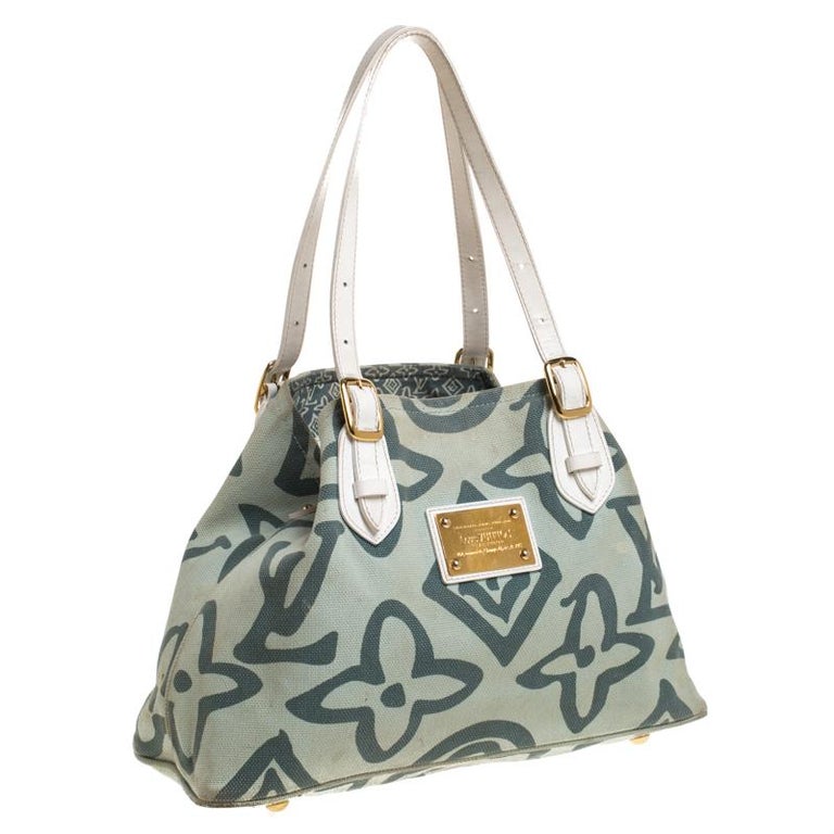 Louis Vuitton Lime Green Tahitienne Cabas Limited Edition PM Bag For