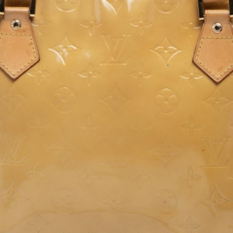 Louis Vuitton Lime Monogram Vernis Houston Bag 2