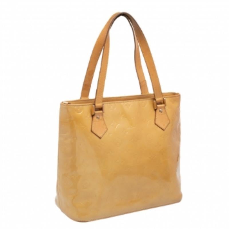 Louis Vuitton Lime Monogram Vernis Houston Bag 3