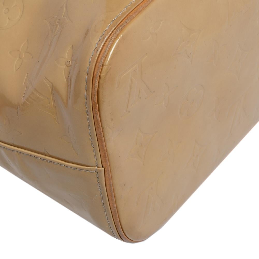Louis Vuitton Lime Monogram Vernis Houston Bag For Sale 1