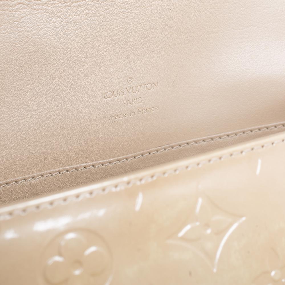 Beige Louis Vuitton Lime Monogram Vernis Thompson Street Bag