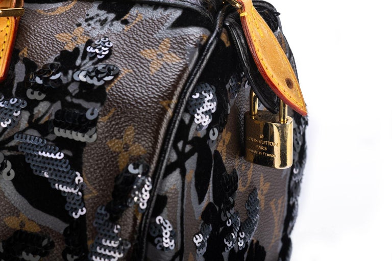 Louis Vuitton Lim.ed. Black Sequin Speedy Bag