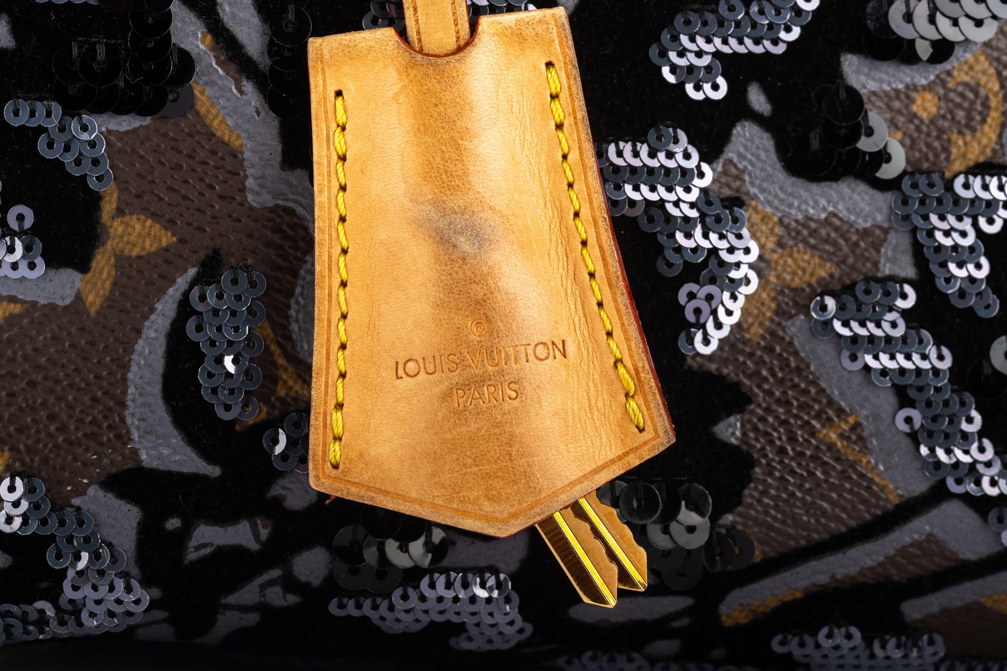 Louis Vuitton Lim.Ed. Black Sequin Speedy Bag For Sale 1