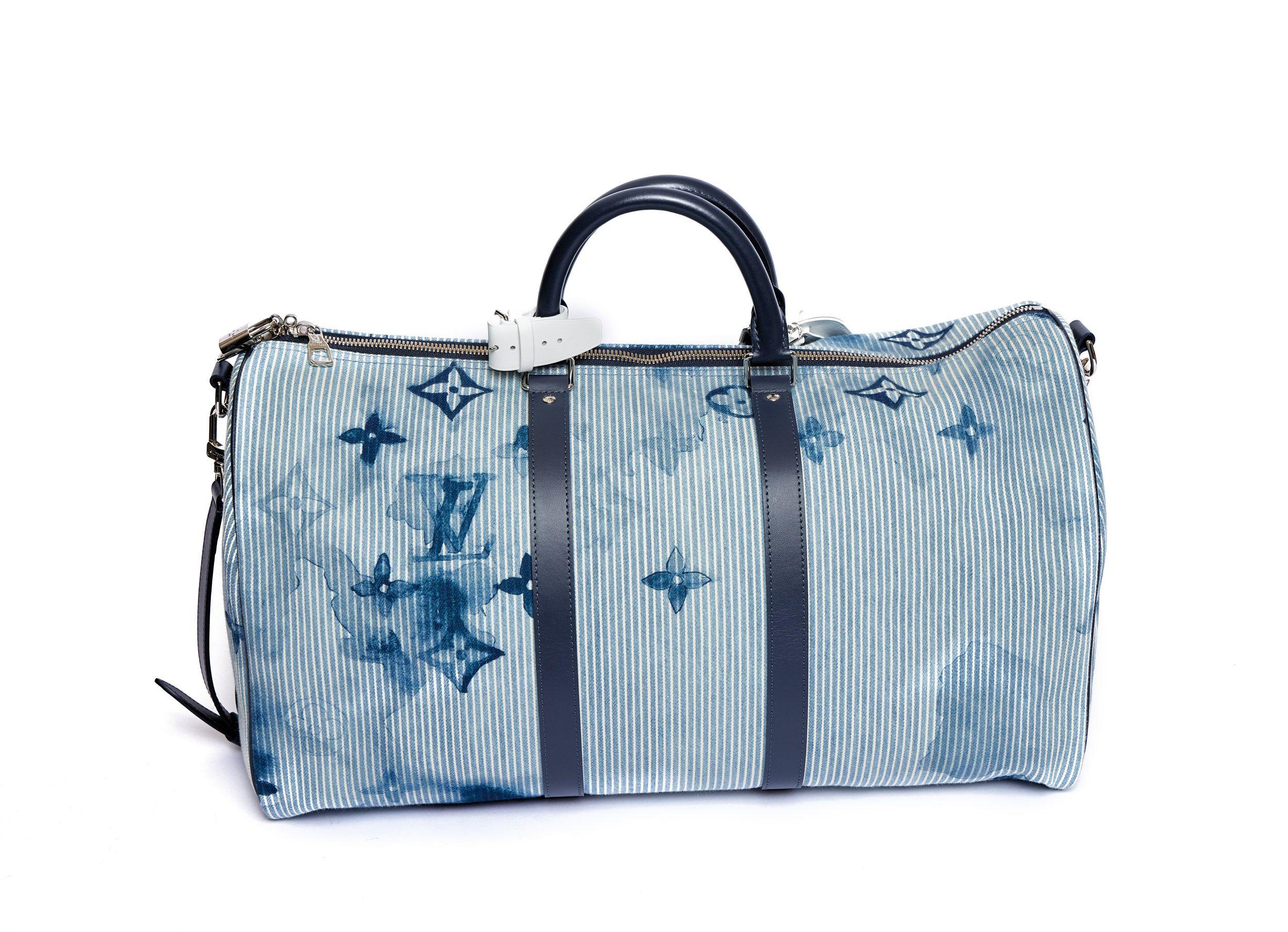 Louis Vuitton LIm.Ed. Blue Watercolor Keepall In New Condition For Sale In West Hollywood, CA