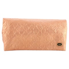 LOUIS VUITTON Jacquard Quilted Monogram Limelight Clutch GM Rose Gold  1166396