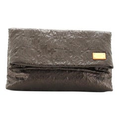 LOUIS VUITTON Jacquard Quilted Monogram Limelight Clutch PM Black