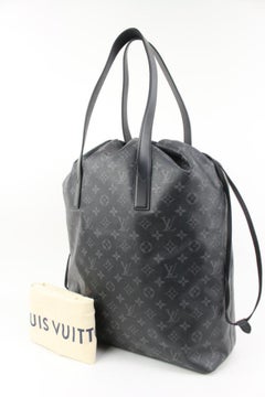 Louis Vuitton Limited Black Monogram Eclipse Cabas Light Drawstring Hobo 38lk324