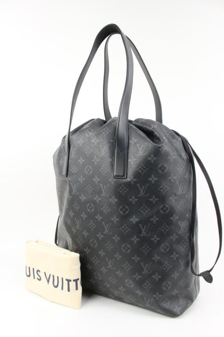 Louis Vuitton Limited Black Monogram Eclipse Cabas Light Drawstring Hobo 38lk324s
Date Code/Serial Number: GI3128
Made In: Spain
Measurements: Length:  19