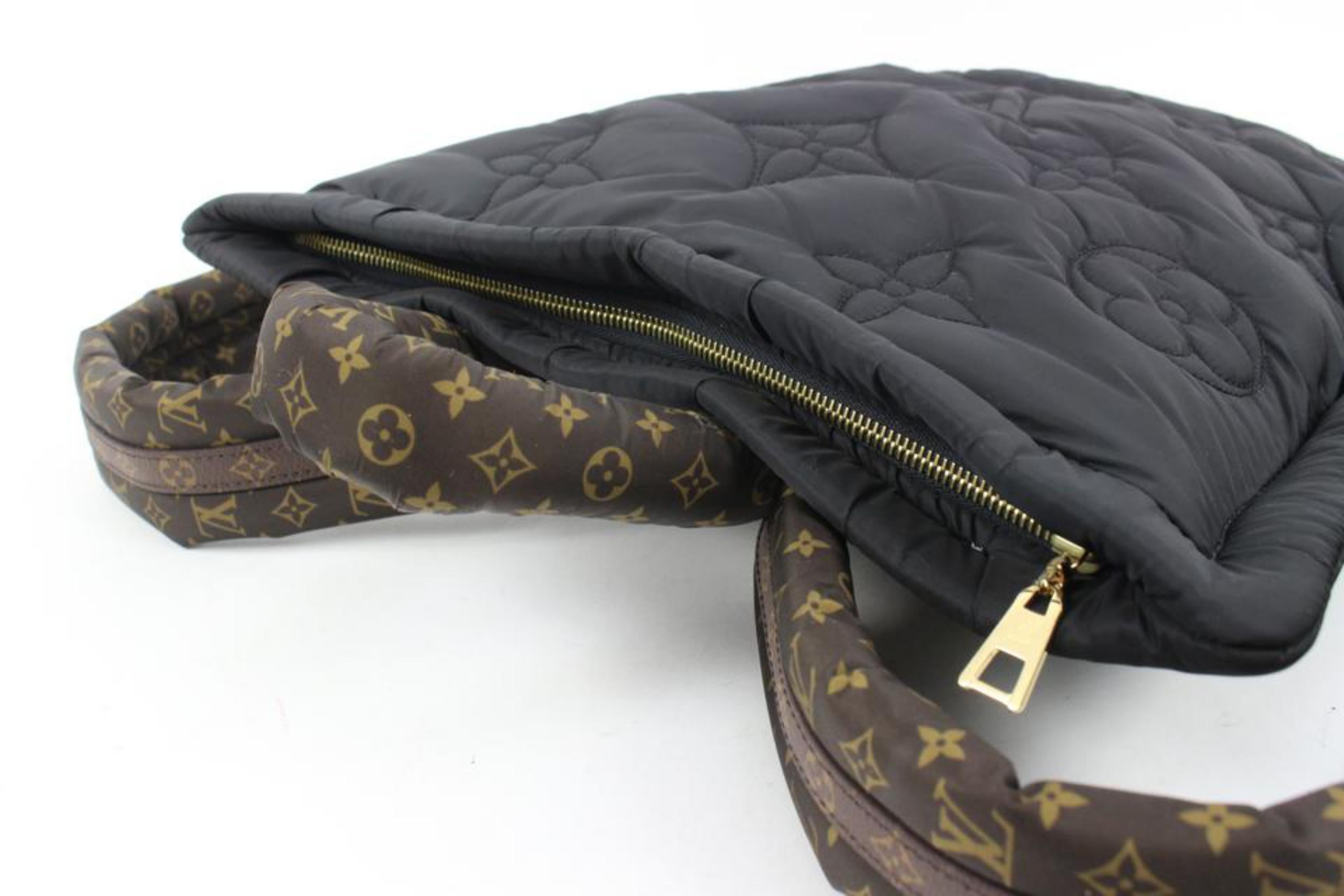 Louis Vuitton Limited Black Puffer Monogram Pillow Backpack 