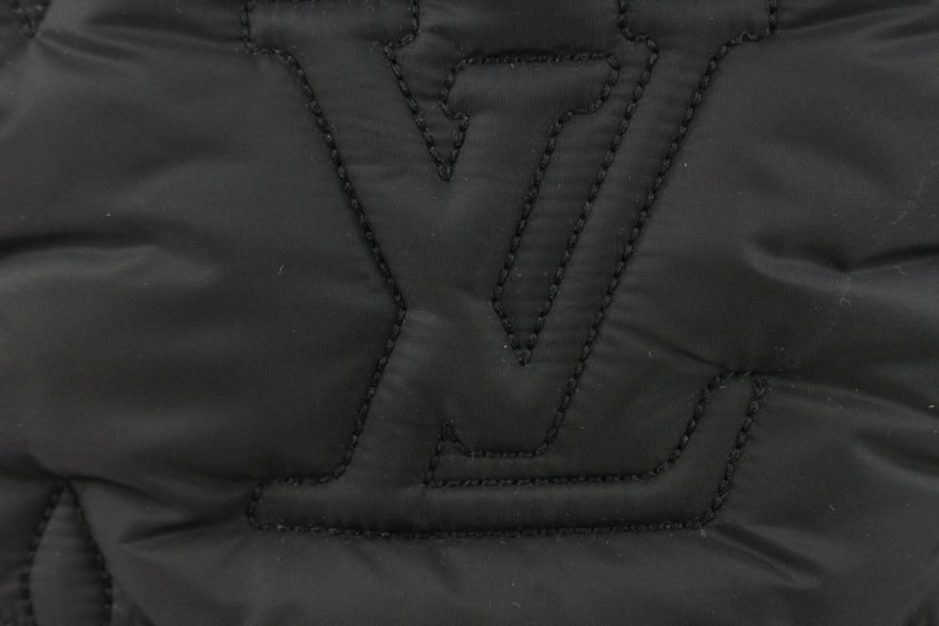 Women's Louis Vuitton Limited Black Puffer Monogram Pillow Backpack 52lv128s