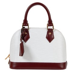 Louis Vuitton - Authenticated Alma Bb Handbag - Patent Leather Red Plain for Women, Very Good Condition
