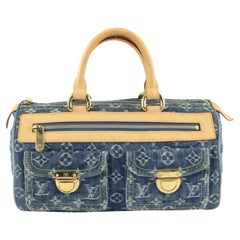 Louis Vuitton Limited Blue Monogram Denim Neo Speedy 1123lv37