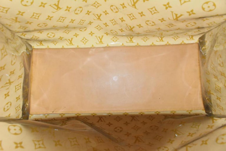 Louis Vuitton Limited Clear Monogram Ambre Cabas Cruise GM Tote with Pouch  at 1stDibs