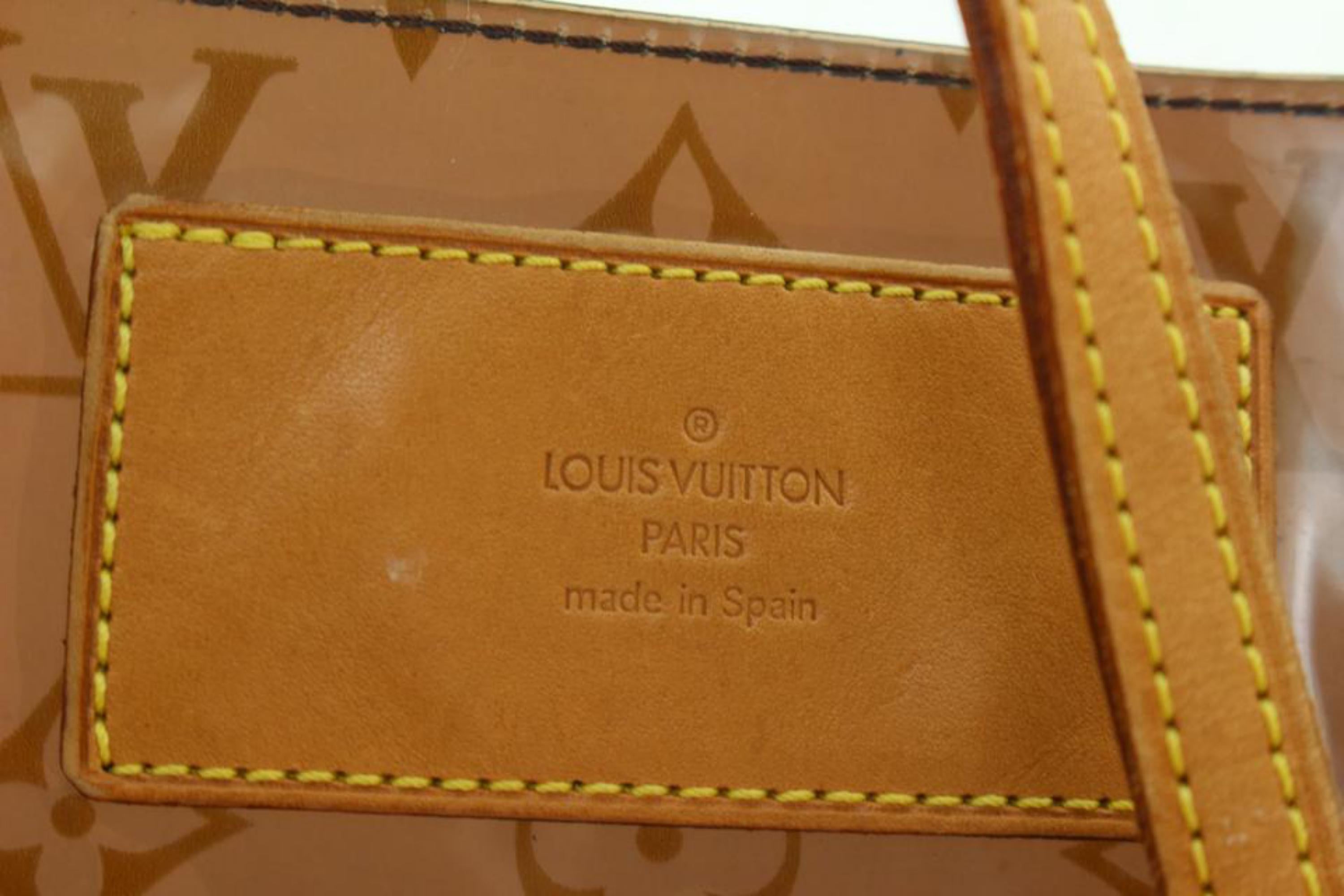 Louis Vuitton Limited Clear Monogram Sac Ambre Cabas Cruise GM Tote Bag 55lk429s In Good Condition In Dix hills, NY
