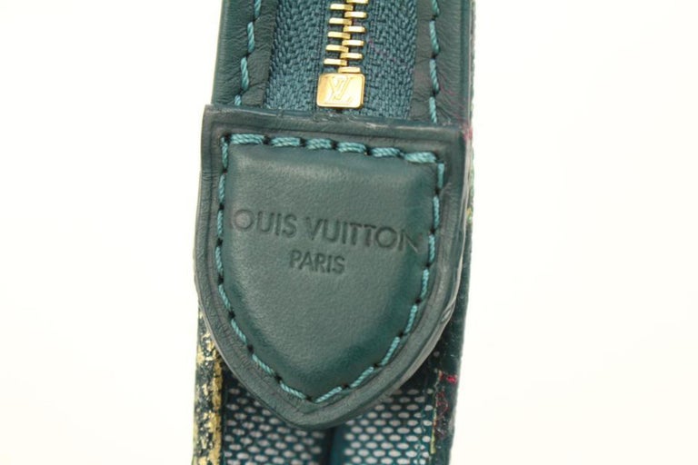 Louis Vuitton Limited Cyan Damier Couleur Modul Cosmetic Bag Toiletry Pouch  44lk