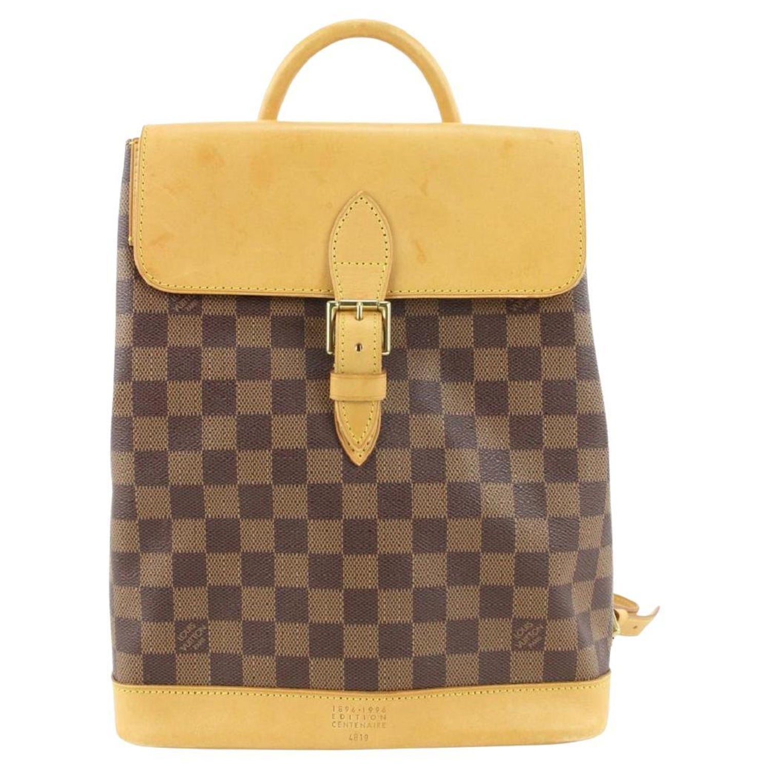 Louis Vuitton Backpack Gold Plate - For Sale on 1stDibs