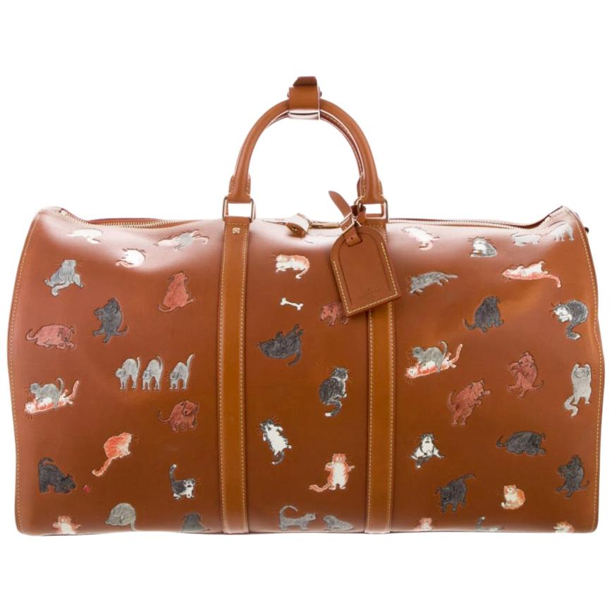 Louis Vuitton Limited Ed. Cognac Gold Travel Weekender Men's Women's Duffle Bag