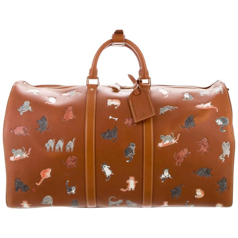 Louis Vuitton Limited Ed. Cognac Gold Travel Weekender Men's Women's Duffle  Bag at 1stDibs