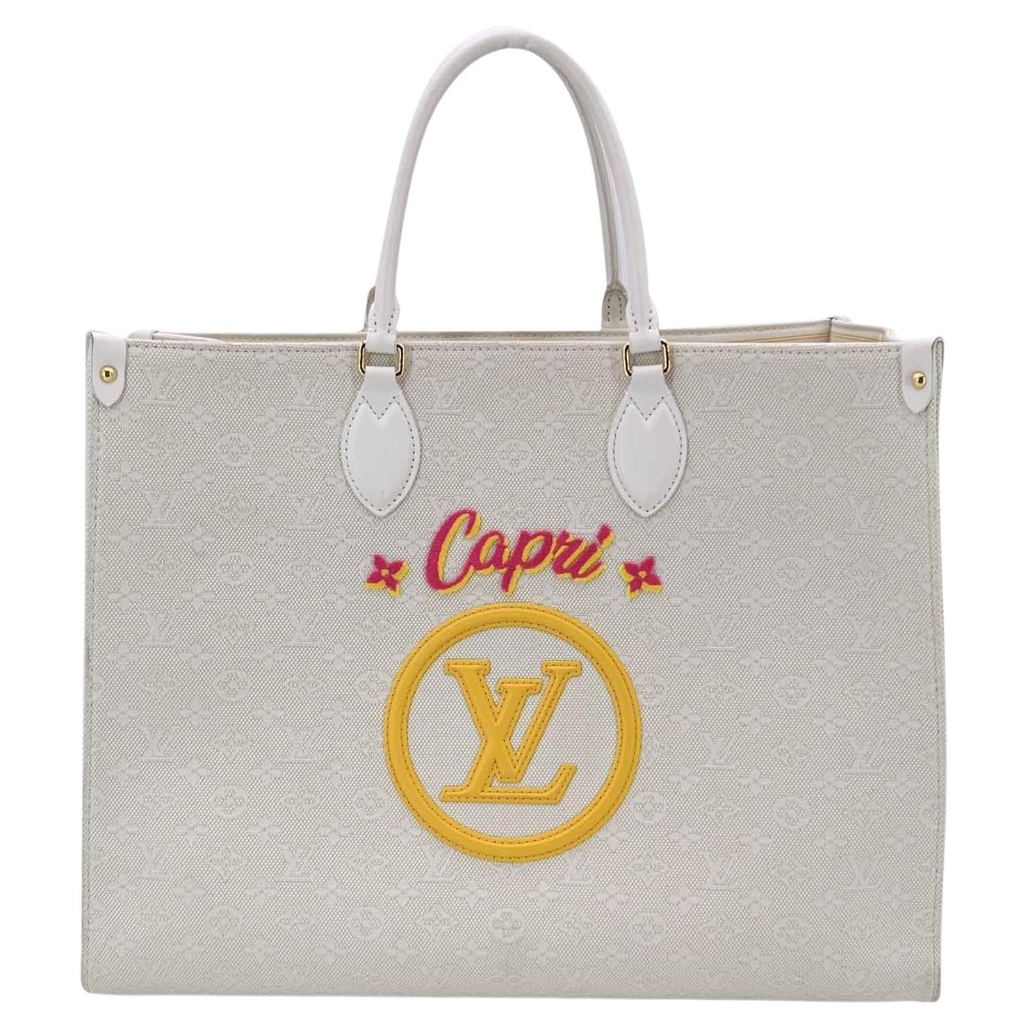 Louis Vuitton Limited Ed Monogram Capri OnTheGo GM Tote Bag For Sale