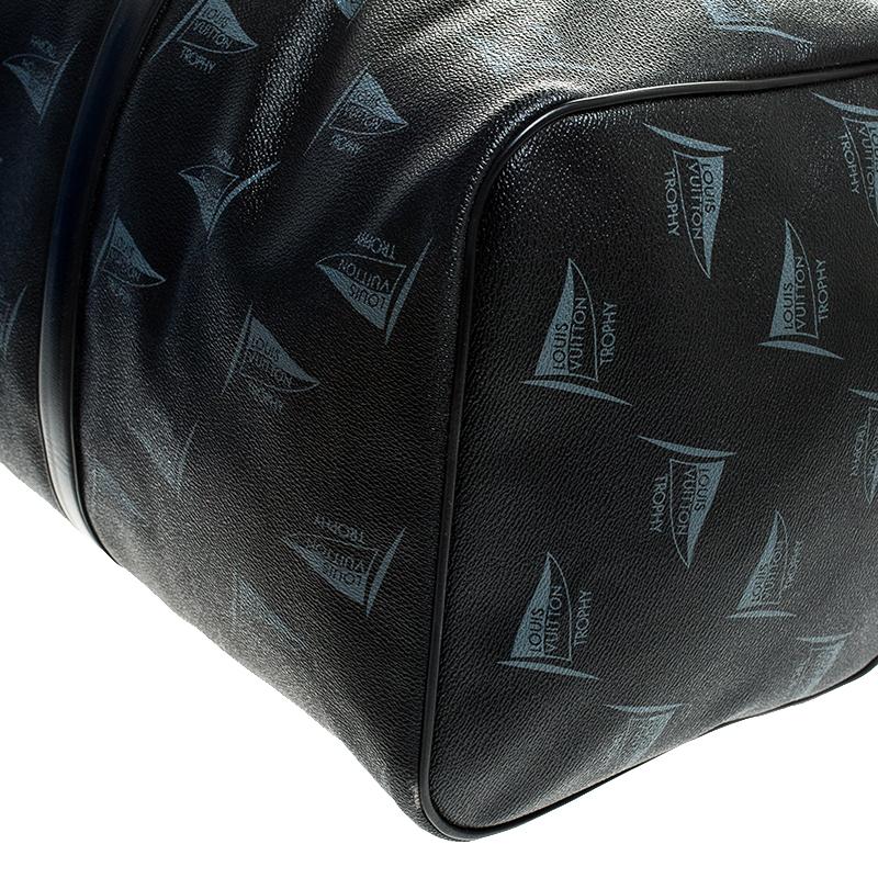 Black Louis Vuitton Limited Edition 127/200 Dubai Keepall Bandouliere 55 Bag