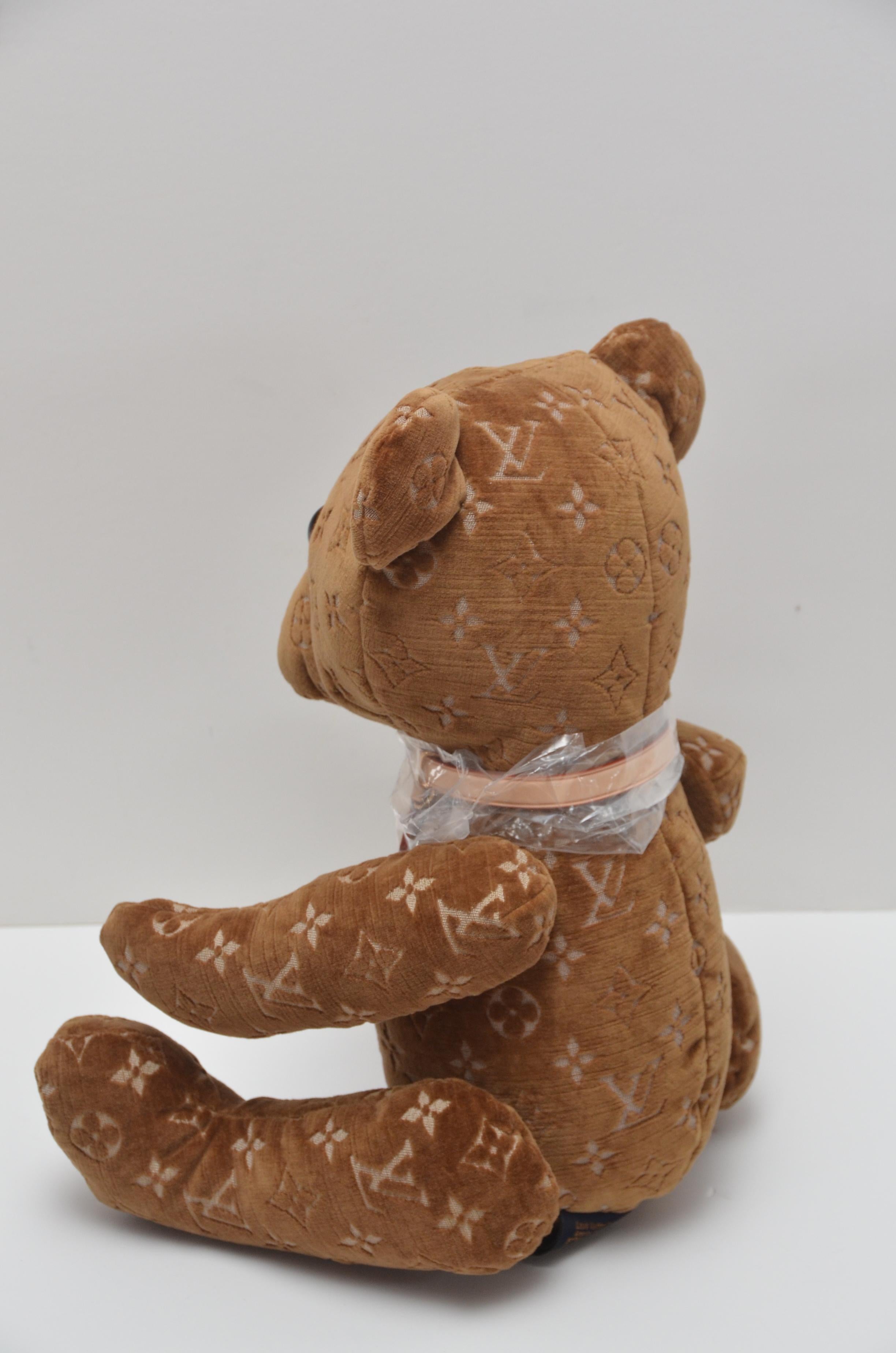 Brown Louis Vuitton Limited Edition Virgil Abloh 2005 & 2020 Teddy Bear DouDou  NEW